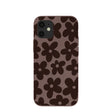 Chocolate Brown Earthy Blooms iPhone 12 Mini Case