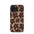 Chocolate Brown Earthy Blooms iPhone 13 Pro Max Case