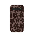 Chocolate Brown Earthy Blooms Google Pixel 8a Case