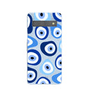 Powder Blue Evil Eye Google Pixel 7a Case