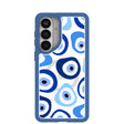 Clear Evil Eye Samsung Galaxy S26+(Plus) Case With True Blue Ridge (Magnetic Charging included)
