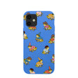 Electric Blue Fancy Frogs iPhone 12 Mini Case