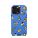 Electric Blue Fancy Frogs iPhone 13 Pro Case