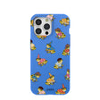 Electric Blue Fancy Frogs iPhone 15 Pro Max Case