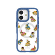 Clear Fancy Frogs iPhone 17 Case With True Blue Ridge (MagSafe included)
