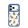 Clear Fancy Frogs iPhone 17 Pro Case With True Blue Ridge (MagSafe included)