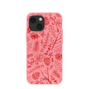 Bubblegum Pink Festive Forest iPhone 13 Mini Case