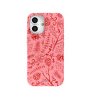 Bubblegum Pink Festive Forest iPhone 16 Case