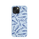 Powder Blue Fishery iPhone 13 Mini Case
