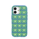 Electric Blue Flower Child iPhone 17 Case