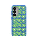 Electric Blue Flower Child Samsung Galaxy S26 Case