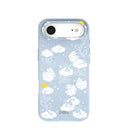 Powder Blue Fluffy Flower iPhone Air Case