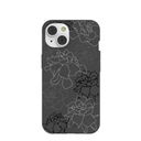 Black Gardenia Lines iPhone 14 Case