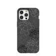 Black Gardenia Lines iPhone 15 Pro Max Case