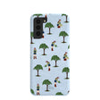 Powder Blue Gardening Girl Samsung Galaxy S21 Case