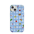 Powder Blue Gingham Farmhouse iPhone 14 Case