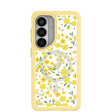 Clear Golden Bloom Samsung Galaxy S26 Case With Sunbeam Ridge (Magnetic Charging included)