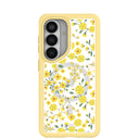 Clear Golden Bloom Samsung Galaxy S26 Case With Sunbeam Ridge (Magnetic Charging included)
