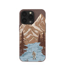 Chocolate Brown Gone Fishing iPhone 13 Pro Case