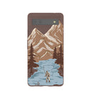 Chocolate Brown Gone Fishing Google Pixel 6a Case
