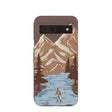 Chocolate Brown Gone Fishing Google Pixel 8a Case