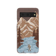 Chocolate Brown Gone Fishing Google Pixel 8 Case