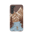 Chocolate Brown Gone Fishing Samsung Galaxy S23+(Plus) Case