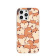 Chocolate Brown Happy Hamsters iPhone 16 Pro Max Case