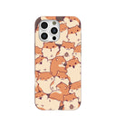 Chocolate Brown Happy Hamsters iPhone 16 Pro Max Case