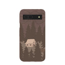 Chocolate Brown Hidden Cabin Google Pixel 8a Case