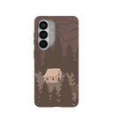 Chocolate Brown Hidden Cabin Samsung Galaxy S26 Case