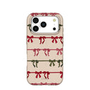 Seashell Holiday Bows iPhone 17 Pro Case