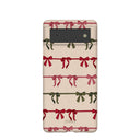 Seashell Holiday Bows Google Pixel 6 Case