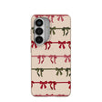 Seashell Holiday Bows Samsung Galaxy S26 Case