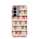 Seashell Holiday Bows Samsung Galaxy S26 Case