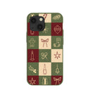 Forest Floor Holiday Squares iPhone 13 Mini Case