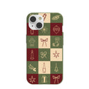 Forest Floor Holiday Squares iPhone 14 Case