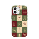 Forest Floor Holiday Squares iPhone 17 Case