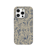 London Fog Indigo Bouquet iPhone 16 Pro Case