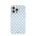 Powder Blue Indigo Dots iPhone 14 Pro Max Case