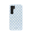 Powder Blue Indigo Dots Samsung Galaxy S25 Case