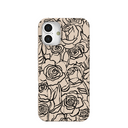 Seashell Inked Blooms iPhone 16 Plus Case