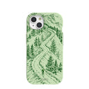 Sage Green Into the Mountains iPhone 15 Case