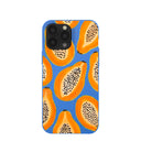 Electric Blue Juicy Papayas iPhone 13 Pro Max Case