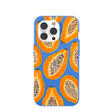 Electric Blue Juicy Papayas iPhone 14 Pro Case