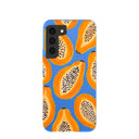 Electric Blue Juicy Papayas Samsung Galaxy S22 Case