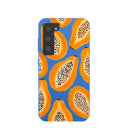 Electric Blue Juicy Papayas Samsung Galaxy S23 Case