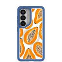 Clear Juicy Papayas Samsung Galaxy S26 Case With True Blue Ridge (Magnetic Charging included)