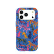 Electric Blue Jungle Cat iPhone 17 Pro Case