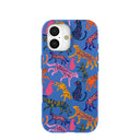 Electric Blue Jungle Cat iPhone 17 Case